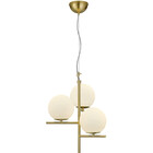 HLW LED LED Hanglamp Trion Pora - Stijlvolle Gouden LED Hanglamp met E14 Fitting, Rond & Mat Goud