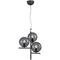 LED Pendant Lamp Trion Pora - Round, Matte Anthracite Aluminum, 3x E14 Fitting