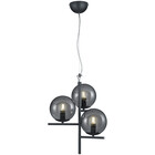 HLW LED LED Pendant Lamp Trion Pora - Round, Matte Anthracite Aluminum, 3x E14 Fitting