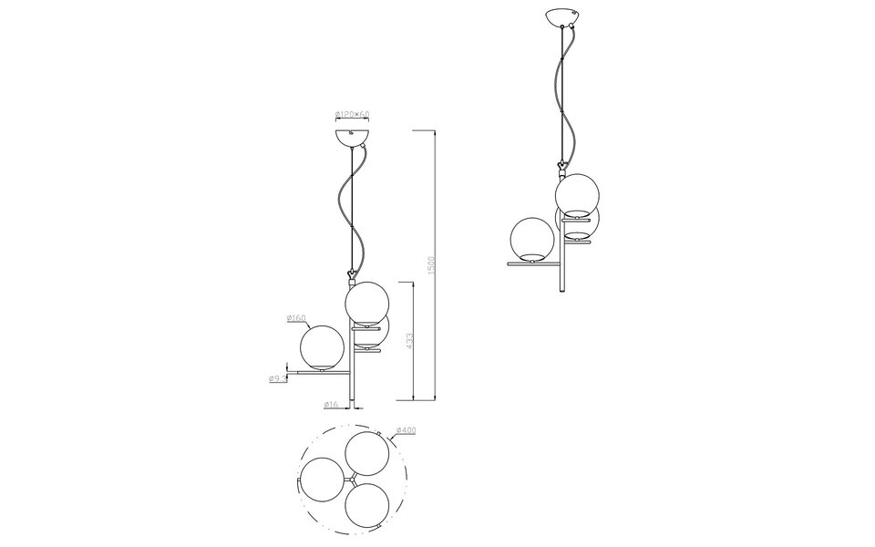 HLW LED LED Hanglamp Trion Pora - Rond, Mat Antraciet Aluminium, 3x E14 Fitting
