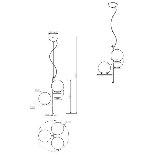 HLW LED LED Hanglamp Trion Pora - Rond, Mat Antraciet Aluminium, 3x E14 Fitting HLW LED LED Hanglamp Trion Pora - Rond, Mat Antraciet Aluminium, 3x E14 Fitting