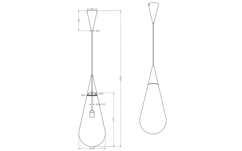 HLW LED White LED Pendant Lamp Trion Renny 4W - Warm White 3000K - Round Matte Chrome