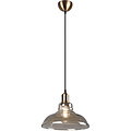 Bronze LED Pendant Lamp Trion Aldin - Round, Aluminum, E27 Fitting
