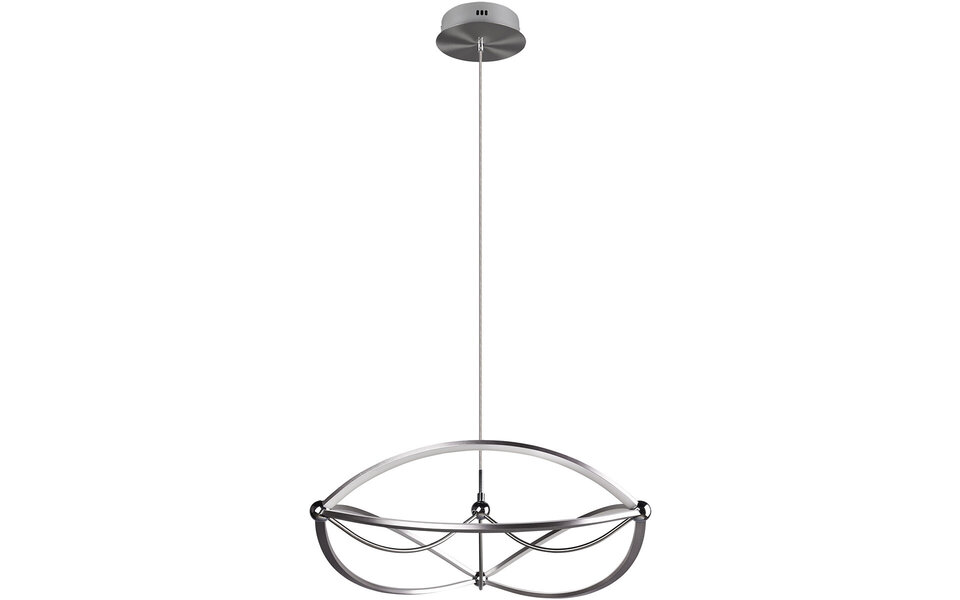 HLW LED Dimbare LED Hanglamp Trion Charis 42W - Warm Wit 3000K - Mat Nikkel