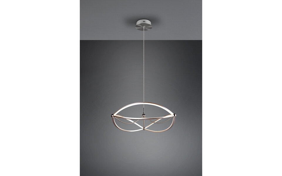 HLW LED Dimmable LED Pendant Lamp Trion Charis 42W - Warm White 3000K - Matte Nickel