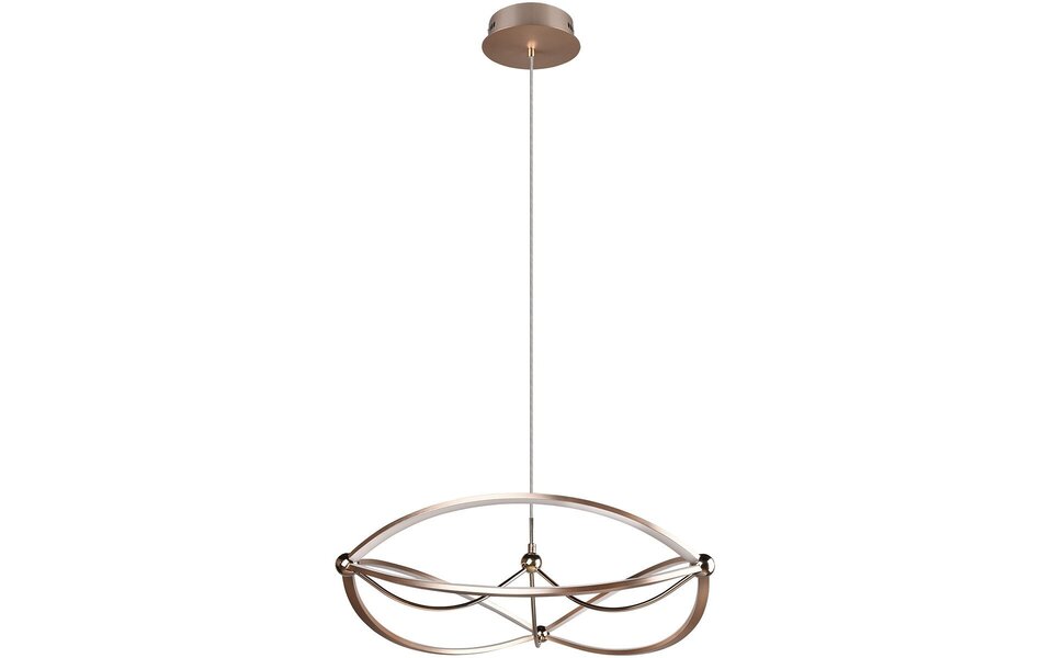 HLW LED Witte & Gouden Dimbare LED Hanglamp 42W - Warm Wit 3000K, Modern Design HLW LED Witte & Gouden Dimbare LED Hanglamp 42W - Warm Wit 3000K, Modern Design