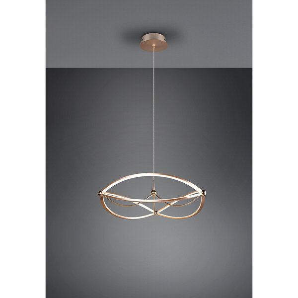 HLW LED Witte & Gouden Dimbare LED Hanglamp 42W - Warm Wit 3000K, Modern Design HLW LED Witte & Gouden Dimbare LED Hanglamp 42W - Warm Wit 3000K, Modern Design