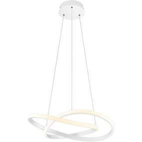 Dimbare LED Hanglamp 27W - Natuurlijk Wit - Mat Wit Design Dimbare LED Hanglamp 27W - Natuurlijk Wit - Mat Wit Design
