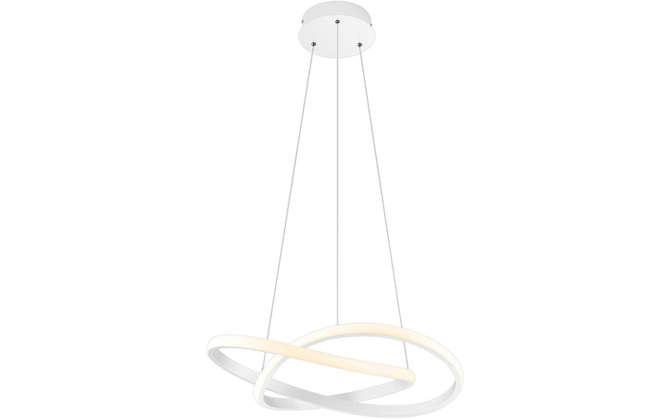 HLW LED Dimmable LED Pendant Lamp 27W - White LED Pendant Lamp with Neutral White Light 4000K HLW LED Dimmable LED Pendant Lamp 27W - White LED Pendant Lamp with Neutral White Light 4000K