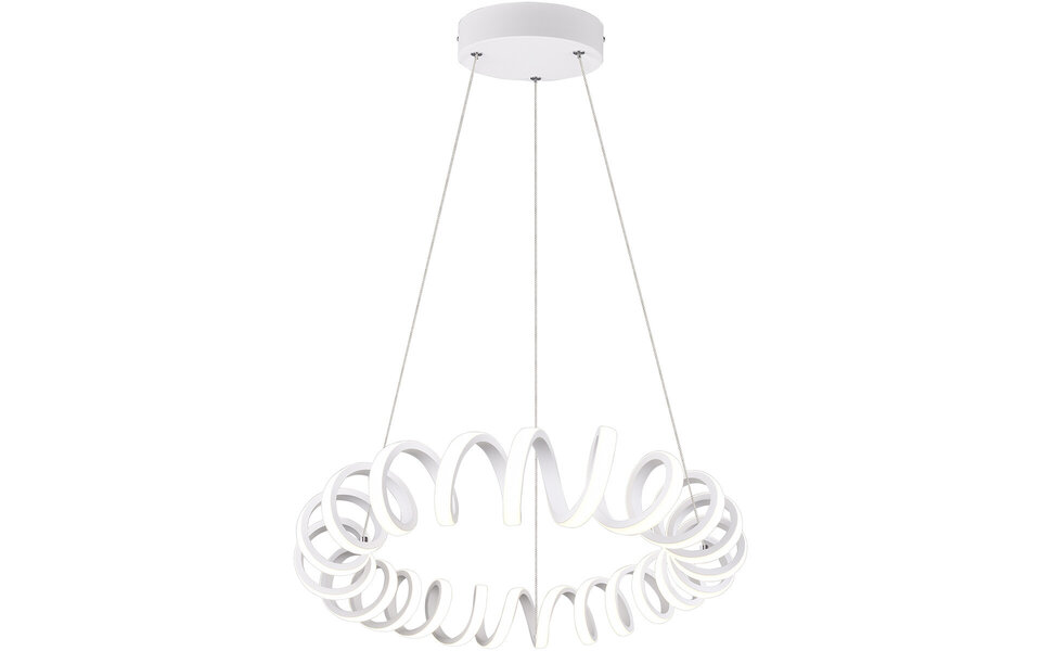 HLW LED Dimmable LED Pendant Lamp 33W - Round Matte White - Neutral White Light 4000K