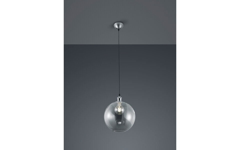 HLW LED LED Hanglamp Trion Dini - Rond Mat Nikkel Aluminium met E27 Fitting