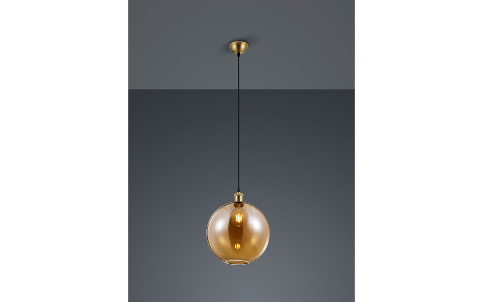 HLW LED Gold LED Pendant Lamp Trion Dini - Round, Matte Gold Aluminum, E27 Fitting HLW LED Gold LED Pendant Lamp Trion Dini - Round, Matte Gold Aluminum, E27 Fitting