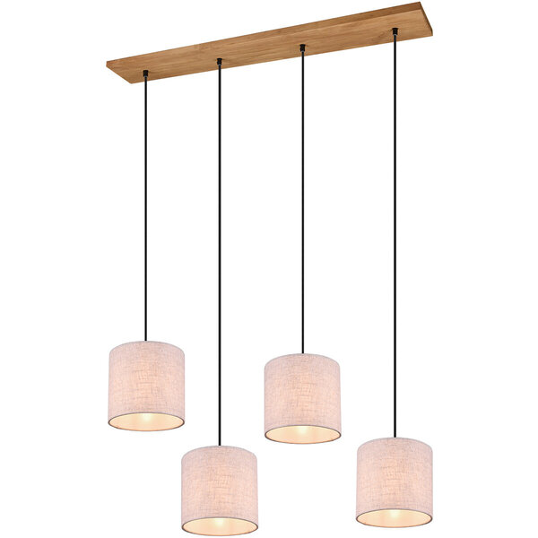 HLW LED LED Hanglamp Trion Elmo - 4-lichts E27 fitting, Antiek Nikkel aluminium HLW LED LED Hanglamp Trion Elmo - 4-lichts E27 fitting, Antiek Nikkel aluminium