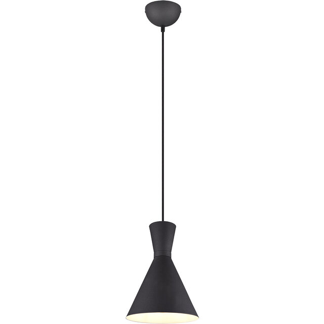 LED Hanglamp Trion Ewomi - Mat Zwart, E27, Ø20cm Verlichting per ruimte