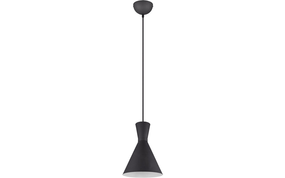 HLW LED Black LED Pendant Lamp Trion Ewomi - 1-light, Matte Black Aluminum, E27 Fitting