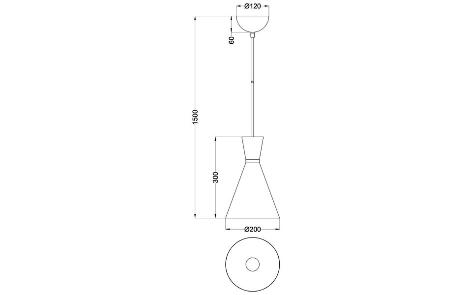HLW LED Black LED Pendant Lamp Trion Ewomi - 1-light, Matte Black Aluminum, E27 Fitting