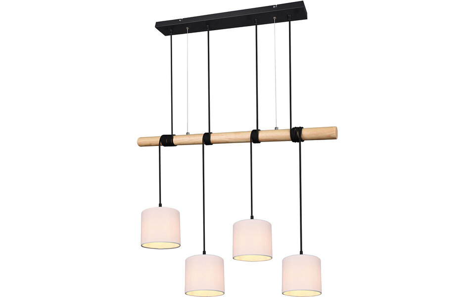 HLW LED LED Pendant Lamp Trion Oden - Matte Black LED Pendant Lamp 4-light with E27 Fitting HLW LED LED Pendant Lamp Trion Oden - Matte Black LED Pendant Lamp 4-light with E27 Fitting