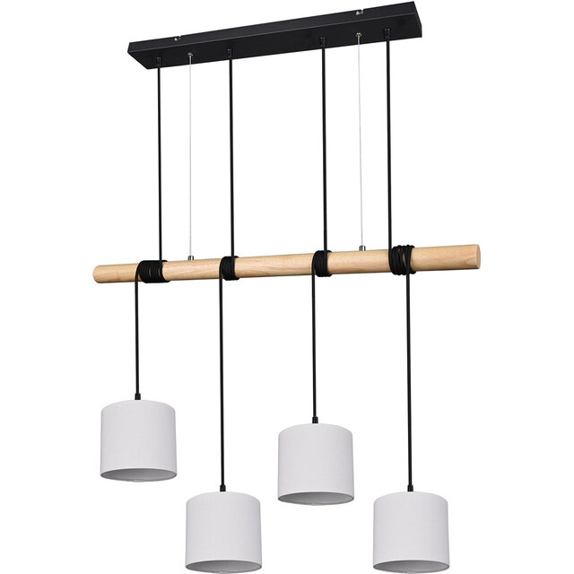 HLW LED LED Pendant Lamp Trion Oden - Matte Black LED Pendant Lamp 4-light with E27 Fitting HLW LED LED Pendant Lamp Trion Oden - Matte Black LED Pendant Lamp 4-light with E27 Fitting