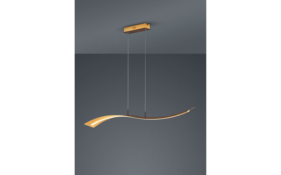 HLW LED Stijlvolle dimbare gouden LED hanglamp 35W met warm wit licht 3000K