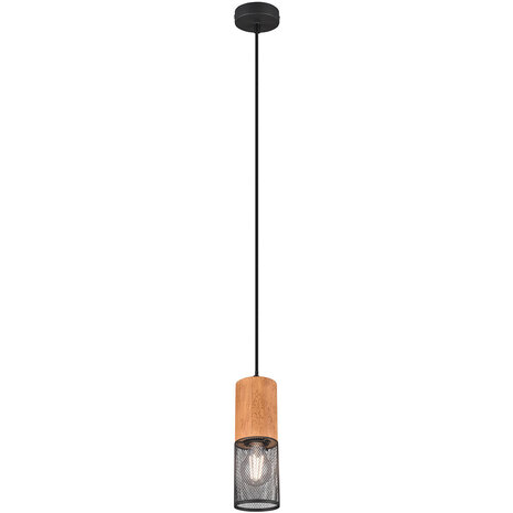 Zwarte LED Hanglamp Trion Yosh - E27 Fitting, Rond & Stijlvol Design Zwarte LED Hanglamp Trion Yosh - E27 Fitting, Rond & Stijlvol Design