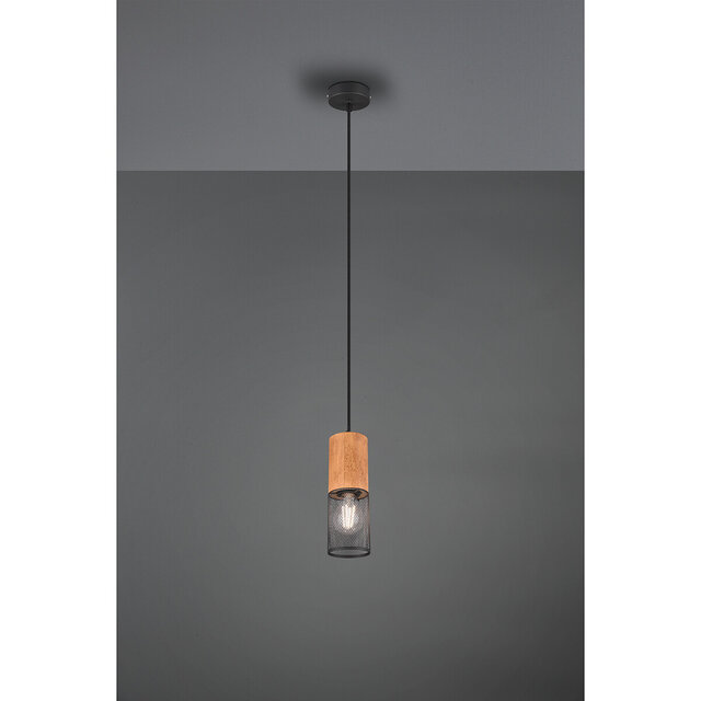 HLW LED Black LED Pendant Lamp Trion Yosh - E27 Fitting, Round & Stylish Design