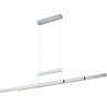 moderne mat nikkel hanglamp met 54W LED en up & down lichtfunctie