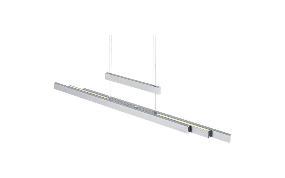 HLW LED LED Hanglamp Trion Trojan 54W - Mat Nikkel, Aluminium, Up & Down Verlichting