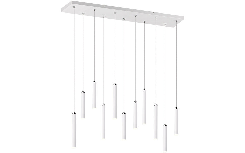 HLW LED Witte Dimbare LED Hanglamp Trion Tular 22W - Warm Wit 3000K, Aluminium