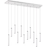 witte moderne LED hanglamp met 22W vermogen en warm wit licht dimbaar