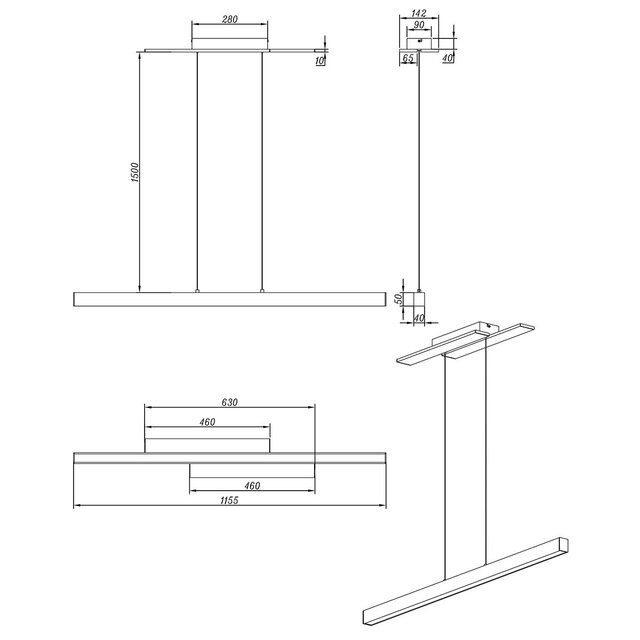 HLW LED LED Hanglamp 44W - Dimbare Witte LED Hanglamp Warm Wit 3000K Mat Nikkel HLW LED LED Hanglamp 44W - Dimbare Witte LED Hanglamp Warm Wit 3000K Mat Nikkel