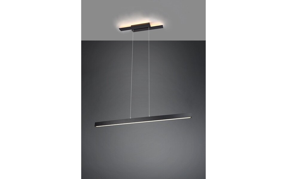 HLW LED LED Hanglamp 44W - Dimbare Zwarte & Witte LED Hanglamp met Warm Wit Licht 3000K