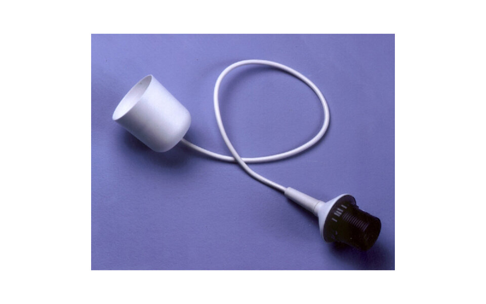 HLW LED White LED Pendant Lamp - Fabric LED Pendant Lamp with E27 Fitting | Trion Ponton