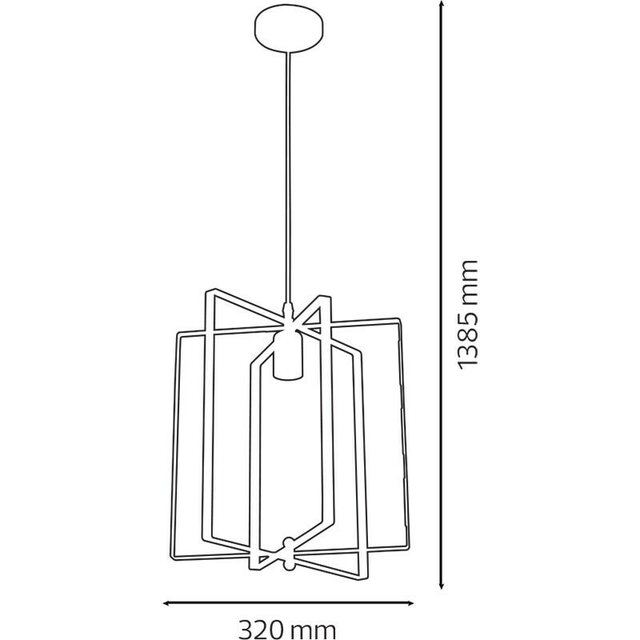 Zwarte industriële LED hanglamp Noby met 4W vermogen en warm wit licht