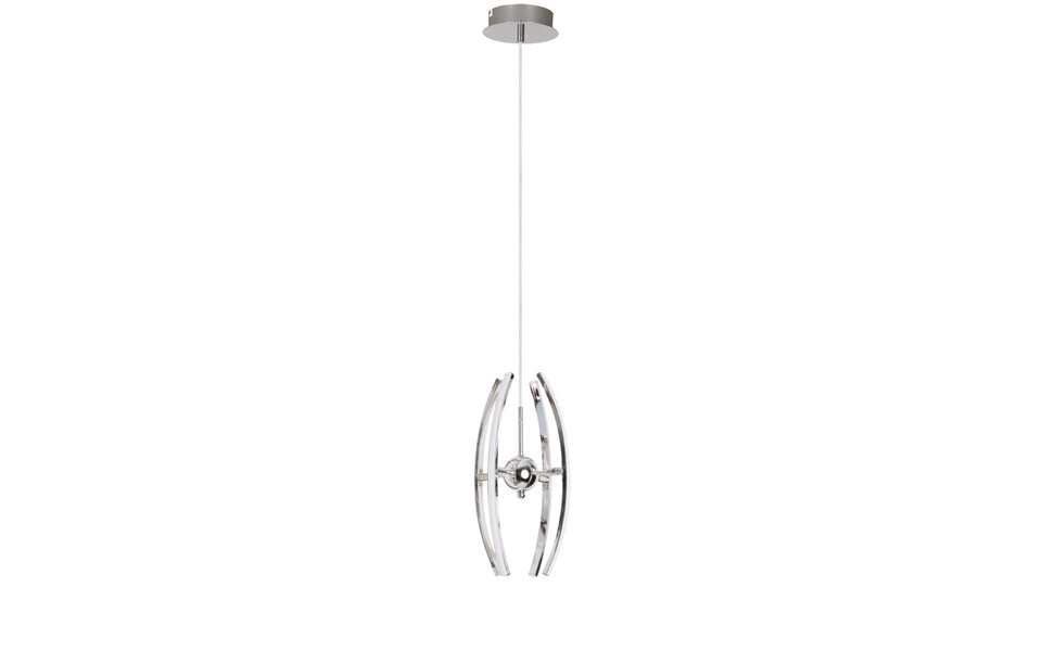 HLW LED LED Pendant Lamp 12W - White LED Pendant Lamp with Neutral White Light 4000K - Matte Chrome