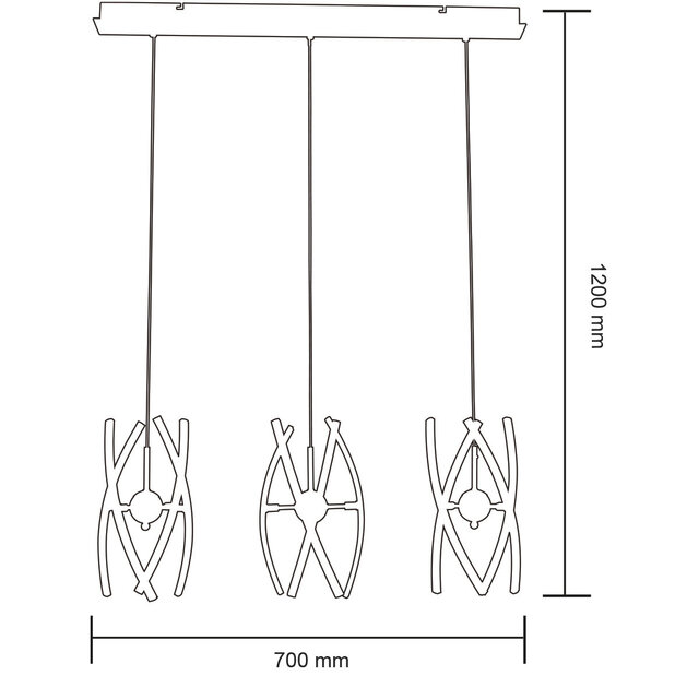 HLW LED 36W LED Pendant Light - White LED Pendant Light with Natural Neutral White Light 4000K