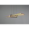 HLW LED Dimmable LED Pendant Light 34W - Matte Black/Gold - Warm White 3000K - Aluminum