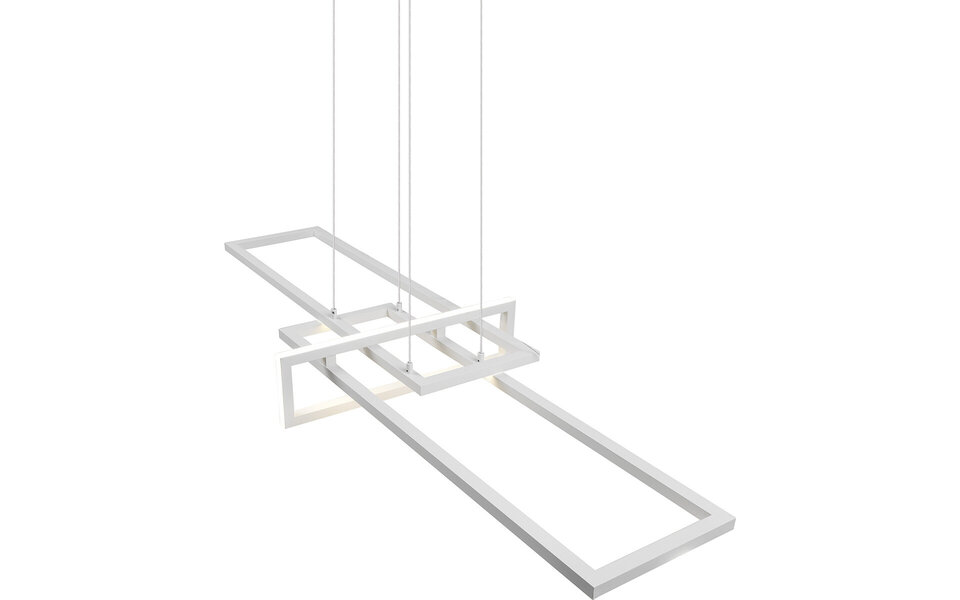 HLW LED LED Hanglamp Trion Salana 34W - Dimbaar, Warm Wit, Mat Wit Aluminium HLW LED LED Hanglamp Trion Salana 34W - Dimbaar, Warm Wit, Mat Wit Aluminium