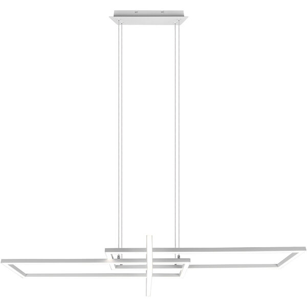 HLW LED LED Hanglamp Trion Salana 34W - Dimbaar, Warm Wit, Mat Wit Aluminium