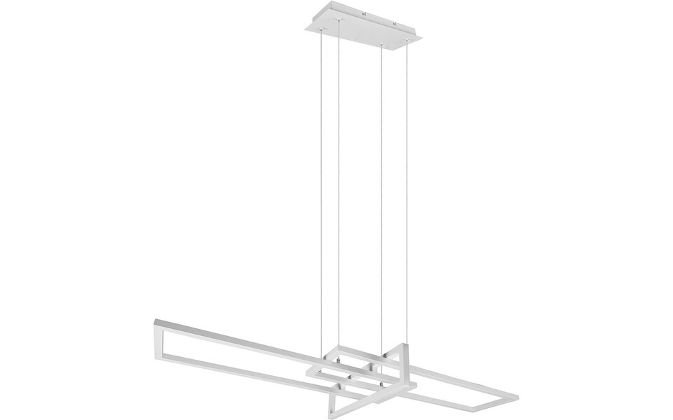 HLW LED LED Hanglamp Trion Salana 34W - Dimbaar, Warm Wit, Mat Wit Aluminium HLW LED LED Hanglamp Trion Salana 34W - Dimbaar, Warm Wit, Mat Wit Aluminium