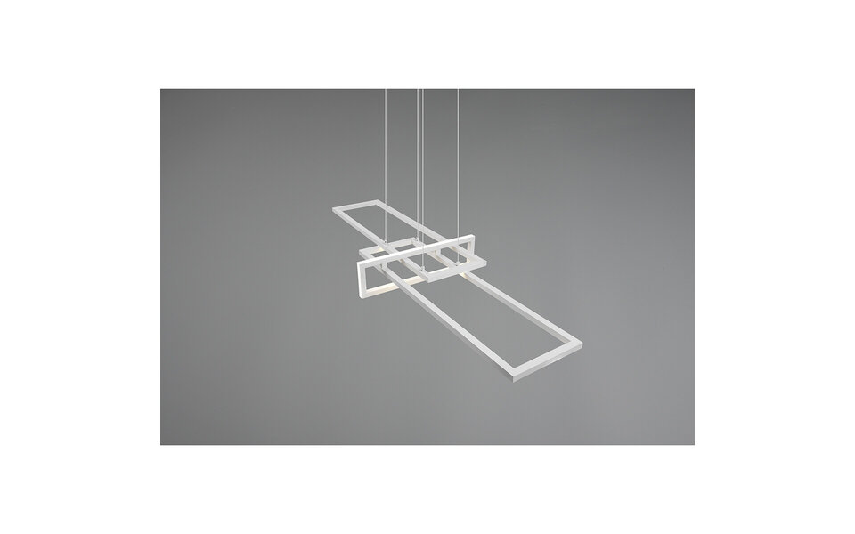 HLW LED LED Hanglamp Trion Salana 34W - Dimbaar, Warm Wit, Mat Wit Aluminium HLW LED LED Hanglamp Trion Salana 34W - Dimbaar, Warm Wit, Mat Wit Aluminium