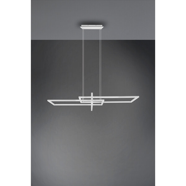 HLW LED LED Hanglamp Trion Salana 34W - Dimbaar, Warm Wit, Mat Wit Aluminium