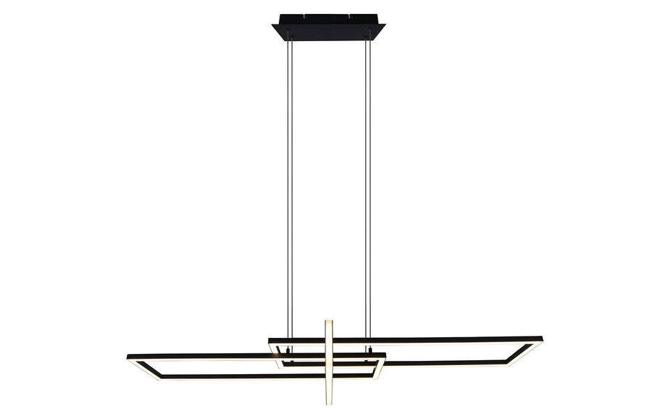 HLW LED Dimbare LED Hanglamp 34W - Mat Zwart of Wit - Warm Wit 3000K - Modern Design