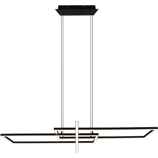 HLW LED Dimbare LED Hanglamp 34W - Mat Zwart of Wit - Warm Wit 3000K - Modern Design
