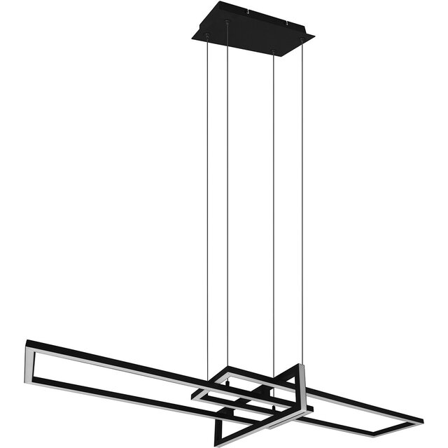 HLW LED Dimbare LED Hanglamp 34W - Mat Zwart of Wit - Warm Wit 3000K - Modern Design