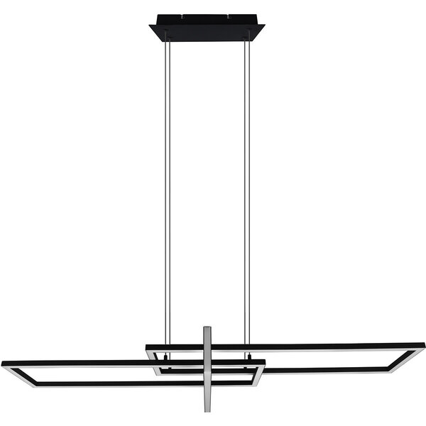 HLW LED Dimbare LED Hanglamp 34W - Mat Zwart of Wit - Warm Wit 3000K - Modern Design