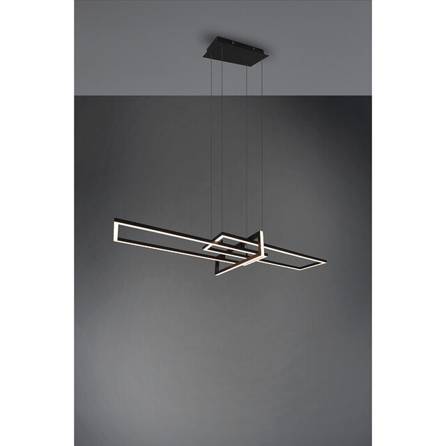 HLW LED Dimbare LED Hanglamp 34W - Mat Zwart of Wit - Warm Wit 3000K - Modern Design
