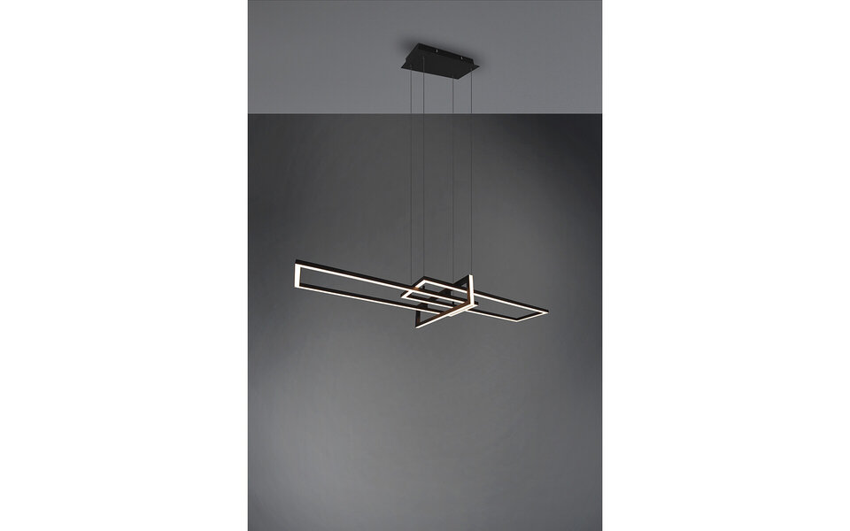 HLW LED Dimbare LED Hanglamp 34W - Mat Zwart of Wit - Warm Wit 3000K - Modern Design