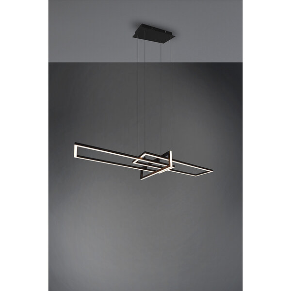 HLW LED Dimbare LED Hanglamp 34W - Mat Zwart of Wit - Warm Wit 3000K - Modern Design