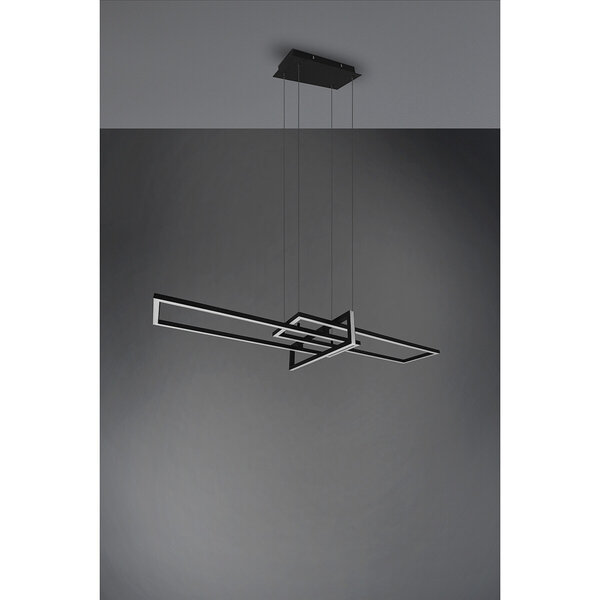 HLW LED Dimbare LED Hanglamp 34W - Mat Zwart of Wit - Warm Wit 3000K - Modern Design