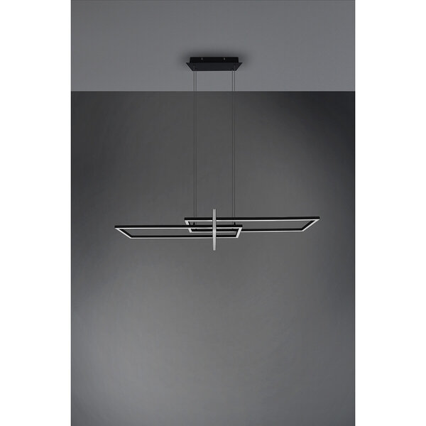 HLW LED Dimbare LED Hanglamp 34W - Mat Zwart of Wit - Warm Wit 3000K - Modern Design